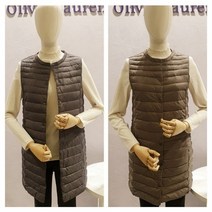 올리비아로렌 NC15 오리털 경량 패딩조끼 VOBKDWSC421