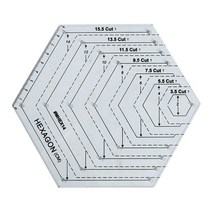 자수키트 자수도안 자수바늘DIY 핸드 아트 패치 워크 눈금자 공예 바늘 도구 발 솔기 스크랩북 바느질 액, 03 hexagon