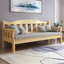 벤치형소파 현관 좁은거실 평상 나무 쇼파 원목 카페 등받이없는 리빙다이닝 미니 2인용 실내 베란다, 180*50석* 40 연우드