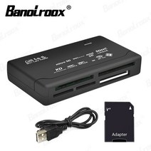 카드리더기 usb sd card USB 2.0 메모리 카드 어댑터 TF/SD/CF/XD/MS/M2 용 올인원 리, 02 reader and adapter