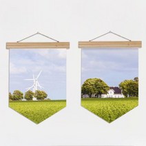 [바보사랑] gb721-우드페넌트_60CmX79Cm_고요한시골풍경, 타입선택:1.풍차, 상세 설명 참조
