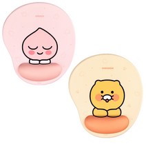 마우스패드 손목보호 마우스패드 카카오프렌즈 라이언 어피치 춘식이, 어피치1개+춘식이1개