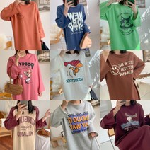 [스위트플러스] 임부복 겨울 기모 홈웨어 박시 여성 원피스 균일가전