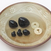 [펠트친구] 민자삼각코(인형코) 1봉(7개), 10mm 블랙
