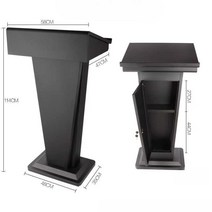 아크릴강연대 사회대 단상 교탁 강의대 학원 연설대, 목제 빨강 접수 680x350x1110