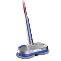 무선물걸레청소기 자동물걸레청소기 BTCBOT EElectric Mop 휴대용 무선 바닥 걸레 90 분 및 세척 물 건조, 01 빨간_03 UK