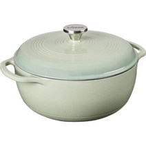 롯지 6쿼트 에나멜 주철 더치오븐 냄비, Desert Sage, 1개