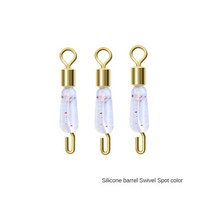 50 개/몫 빠른 변경 낚시 회전 스냅 고무 슬리브 롤링 라인 클립 Conncetor 액세서리 배럴 핀, [03] Size L  15mm, [05] 기타