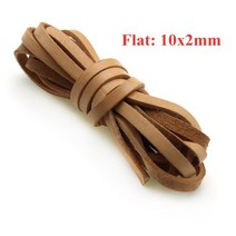 팔찌 목걸이에 대한 라운드 플랫 정품 암소 가죽 코드 로프 문자열 DIY 쥬얼리 만들기 1 2 3 4 5 6 8 mm, flat 10x2mm