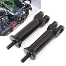 [해외]할리 softail 브레이크 아웃 용 블랙 오토바이 발판 발 페그 페달 브래킷 홀더 팻 보이 스트리트 밥 스포츠 글라이드 디럭스 18-20