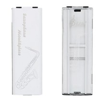 클라리넷 가방 휴대용 유니버설 리드 케이스 관악기 액세서리 색소폰, 순백의