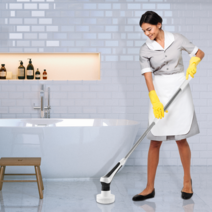 델루체 스핀 브러쉬풀세트 욕실청소기 DLBC-P335NK