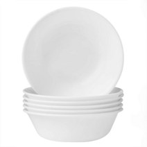 Corelle 수프시리얼 그릇 세트 18oz 6개 윈터 프로스트 화이트, Winter Frost White, 18 OZ