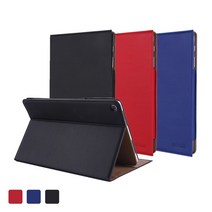 스냅케이스 갤럭시탭A 10.1 2019 캔버스북커버 가죽케이스 T510/T515, 레드