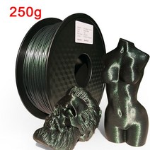 3D프린팅 필라멘트 3D PLA 반짝이 매직 1.75mm 프린터 필라멘트 1KG 승화 제품 금속-3D 인쇄용 3d 소재처, 12 Magic green- 250g