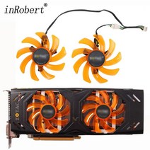 2 개/ FD7010H12S 85 호환mm 냉각 팬 ZOTAC GeForce GTX 760 GTX 770 4G 그래픽 카드, 01 2pcs, 01 주황색, 01 없음 RGB