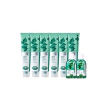 뉴 플러스화이트 치약 200g 6개 + 여행용 오랄린스100ml 2개 추가, 뉴 플러스화이트 치약 200g 6개 + 여행용 오랄린스