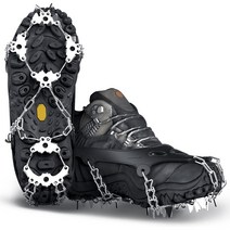 아이젠 얼음 미끄럼 방지 스노우 슈 스파이크 그립 클리트 크램폰 겨울 등산 안전 도구 안티 슬립 신발 커, 01 S
