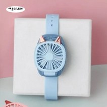 2세대 손목선풍기 팔찌 시계 목 미니 국립전파인증, 3.마카롱퍼플