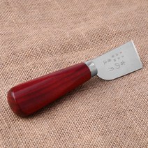 가죽 공예 핸들 나이프 칼 전문가용 우드 손잡이 DIY 도구 커터 스카이빙 샤프, 가죽공예