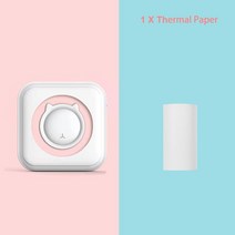 핸드폰사진인화기 휴대용포토프린터 미니포토프린터 2022 미니 포토 리본 UV 프린터 휴대용 포켓 열전사, 02 Pink -1 Roll