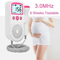 심박수 심장박동건강 모니터 심박수 도플러 태아 맥박 임신 베이비 자극, 한개옵션0