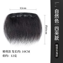 포니테일 앞머리가발 정수리 여성 모자 가발 망 남성 M자 헤어라인 앞머리 조각 원피스 이마, 없음, 17. 자연스러운 컬러감과 미세한 트림이 돋보이는 포카