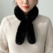 베리룸 에코 쁘띠 숏 페이크퍼 토끼털 밍크 머플러 목도리 (7701569)