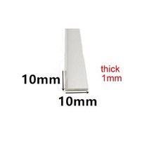 10x10mm 두꺼운 1mm/2mm/3mm 6063 직각 알루미늄 L 자형 알루미늄 합금 가장자리 삼각형 프로파일, 03 Custom length, 01 10x10x1