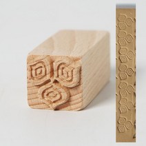 도예도구 도자기재료 도예재료손으로 새겨진 된 나무 우표 DIY 점토 도자기 인쇄 블록 도구 물고기 뼈/다람, 02 02