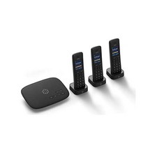 Ooma Telo VoIP 무료 인터넷 집 전화 서비스(HD3 핸드셋 3개 포함). 저렴한 유선 교체. 전국 무제한 통화. 자동 응답기. 로보콜 차단 옵션., HD3 핸드셋 3개.