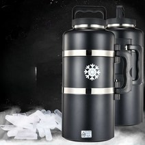 드라이아이스 보온병 휴대용 저장통 6L, 6리터(12kg의 드라이아이스 충전)