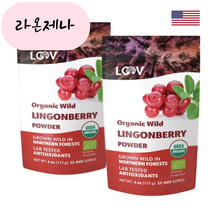 LOOV 루브 핀란드산 링곤베리 파우더 무설탕 분말 4온스 113gX2 44일분, 1개, 기본