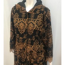 파올라 브라운 레이스 나염 바바리 A213BB6010
