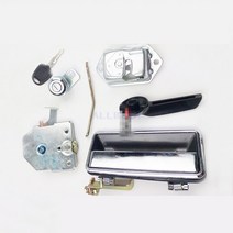 대우 Doosan DH55 굴삭기 캡 도어 잠금 어셈블리 외부 핸들 내부 핸들 잠금 블록 키 실린더 굴삭기 액세서리, [01] assembly