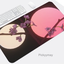 마우스 손목쿠션 손목받침대 손목보호대블랙 마우스 패드 벚꽃 데스크 매트 핑크 사쿠라 쿠션 키보드 컴퓨, 03 3_09 400x800x2mm