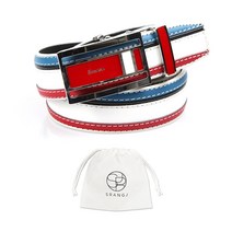 에스랑제이 남자 골프 자동 가죽 캐주얼 벨트 허리띠 BG36 + 더스트백