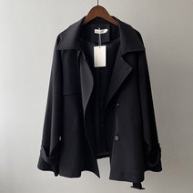 하프 트렌치 야상 자켓 루즈핏 가오리소매 봄 YS-2966