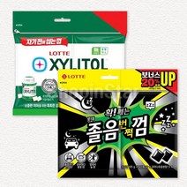 롯데 졸음번쩍껌 리필 105g 1개+자일리톨 105g 1개, 단품