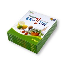 푸른생활 손목이 긴 장갑 20매x5개 일회용 위생 비닐 장갑, 5개