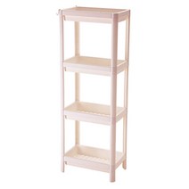 엠케이리빙 다용도 사각 스탠드 선반 욕실 화장실 수납 틈새 공간활용 정리대, 베이지, 1개