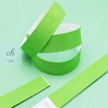 종이 입장권 팔찌 손목띠 띠지 티켓 행사 공연 초록