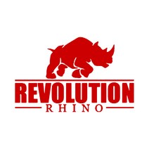 자동차 포인트 코뿔소 튜닝스티커(M), 레드