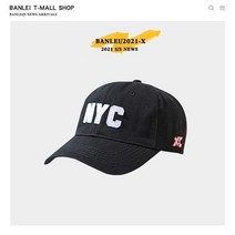 NENAI 여성 볼캡 여성 모자 베이직 무지 볼캡 야구모자 하드 볼캡 자외선 차단 통풍 자수 레터링 사이즈 조절 가능한 모자 커플 모델