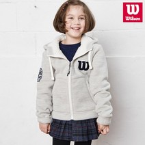 윌슨 아동 플리스 자켓 961 오트밀 주니어 양털 집업