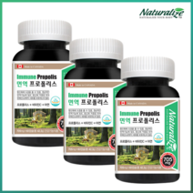 네추럴라이즈 프리미엄 면역 프로폴리스, 60캡슐, 3박스