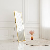 뷰티풀 대형 옷가게 매장용 미용실 카페 와이드 예쁜 인테리어 스탠드 벽걸이 전신거울, 02.뷰티풀 700형 와이드 전신거울-거치형-골드