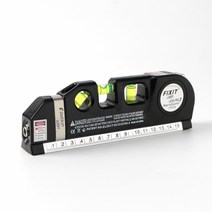 레이저수평자 수평계 레벨프로 줄자 수평레벨 레이저레벨기, 1개