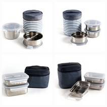 국내산 스텐 직사각 원형 2단 3단 도시락 4종 가방포함 학생 직장인 등산 도시락, 스텐맘 직사각3단도시락