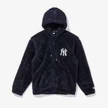 뉴에라 뉴에라 후드 집업 MLB 소프트 보아 뉴욕 양키스 후드 집업 네이비_K 13338646